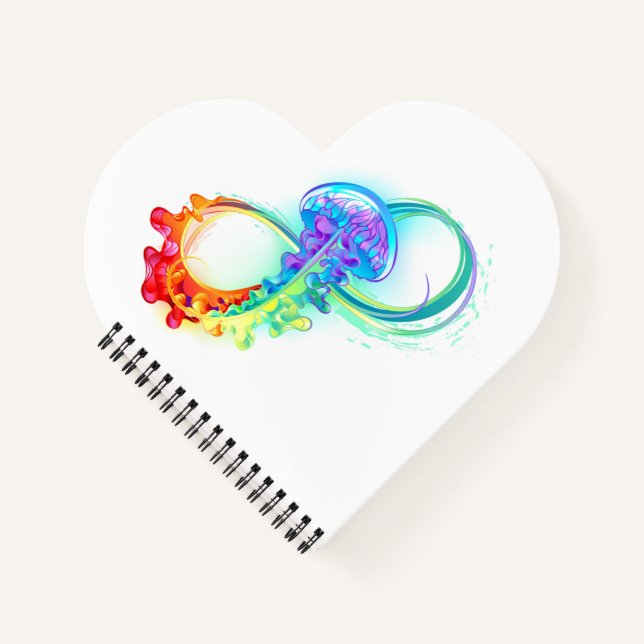 Carnet Infinity avec Rainbow Jellyfish (Devant)