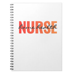 Carnet Infirmière à domicile Typographie moderne
