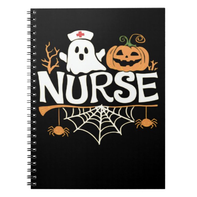 Carnet Infirmière amusante Halloween Fantôme Design Essen (Devant)