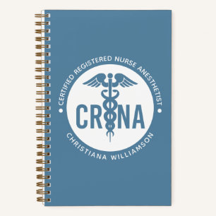 Carnet Infirmière anesthésiste certifiée CRNA personnalis