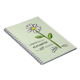 Carnet Infirmière Anniversaire Religieux Vert Fête Person