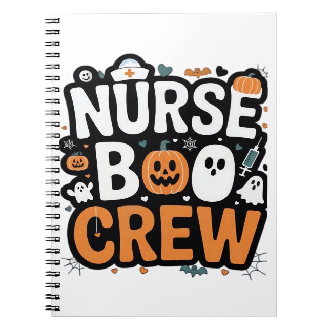 Carnet Infirmière Boo Crew Halloween Halloween Healthcare (Devant)
