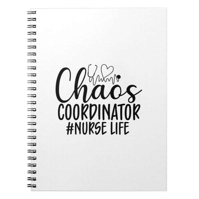 Carnet Infirmière Cadeau Chaos Coordinateur Infirmière Vi (Devant)