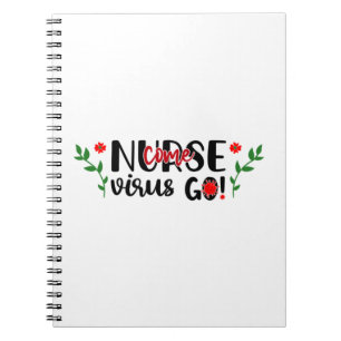 Carnet Infirmière Cadeau Come Virus Go