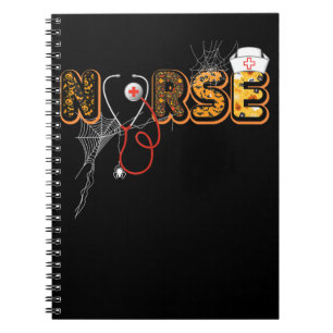Carnet Infirmière Cadeau Halloween avec Citrouille Boo Sp