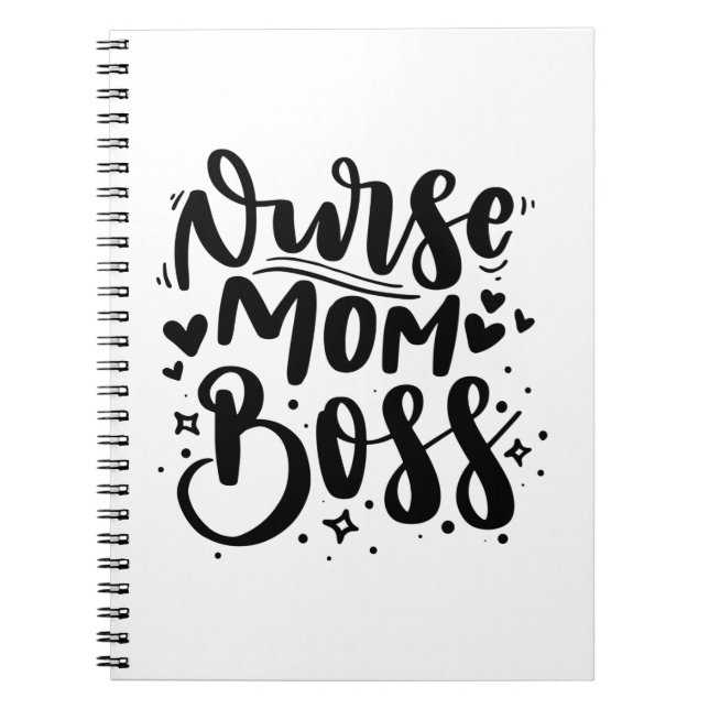 Carnet Infirmière Cadeau Infirmière Maman Chef (Devant)