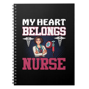 Carnet Infirmière Cadeau Mon coeur Appartient Infirmièr
