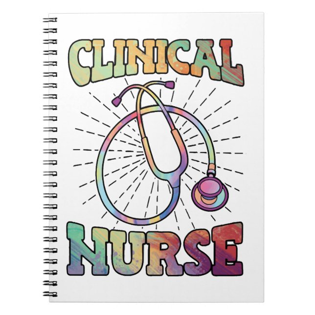 Carnet Infirmière clinique Stéthoscope Décor Infirmière n (Devant)