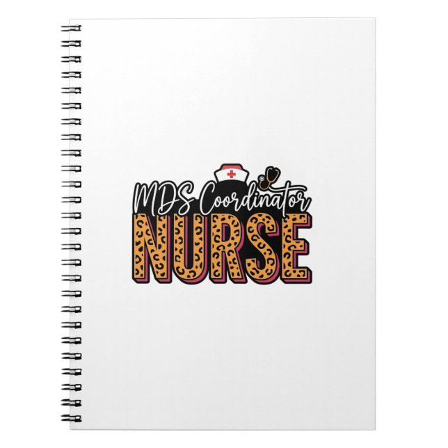 Carnet Infirmière coordinatrice MDS Design de chemise vin (Devant)
