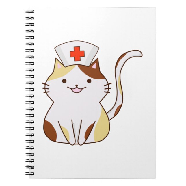 Carnet Infirmière de chats Kawaii (Devant)