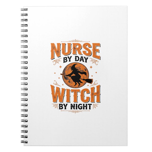 Carnet Infirmière de jour sorcière de nuit conception Hal (Devant)