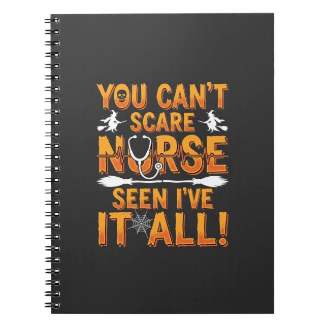 Carnet Infirmière d'Halloween a tout vu Design_1 (Devant)