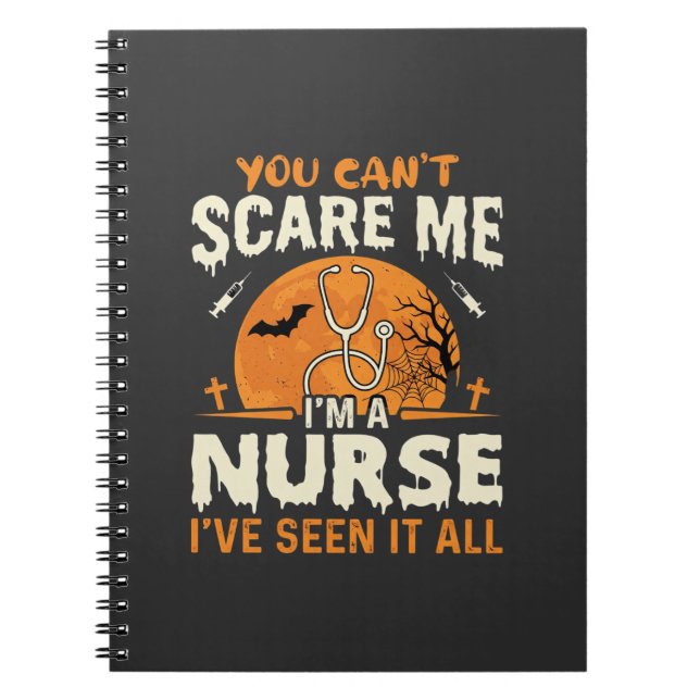 Carnet Infirmière d'Halloween Fais-moi peur (Devant)