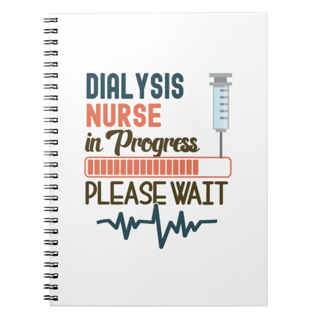 Carnet Infirmière Dialyse Drôle Infirmière Dialyse Cadeau (Devant)
