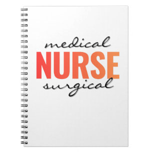 Carnet Infirmière en Chirurgie Médicale Typographie Moder