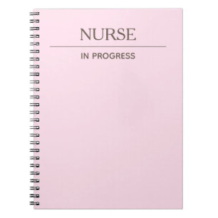 Carnet Infirmière en cours Simple Pastel Notebook Person
