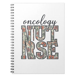 Carnet Infirmière en oncologie Floral Vintage