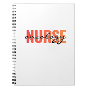 Carnet Infirmière en oncologie Typographie moderne