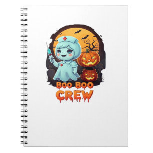 Carnet Infirmière fantôme mignonne - Équipage Boo Boo Fun
