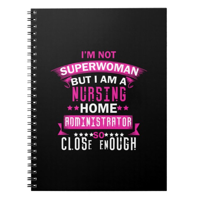 Carnet Infirmière Gift | Je ne suis pas Superwoman (Devant)