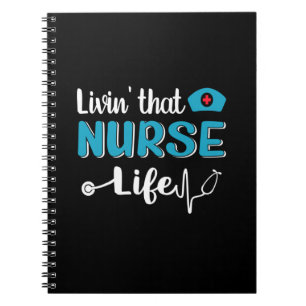 Carnet Infirmière Gift Vivre cette vie d'infirmière