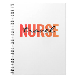 Carnet Infirmière itinérante Typographie moderne