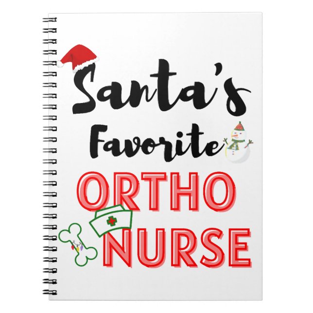 Carnet infirmière orthopédique de Noël (Devant)