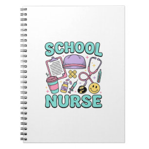 Carnet Infirmière scolaire chemise vintage conception de