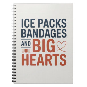 Carnet Infirmière scolaire Packs de glace et bandages et