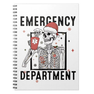 Carnet Infirmière squelette du service des urgences amatr