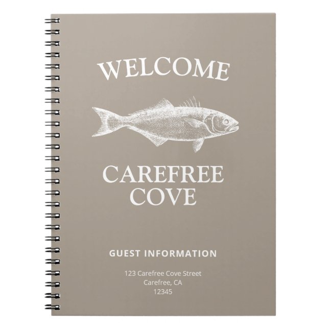 Carnet Informations sur les invités de location de vacanc (Devant)