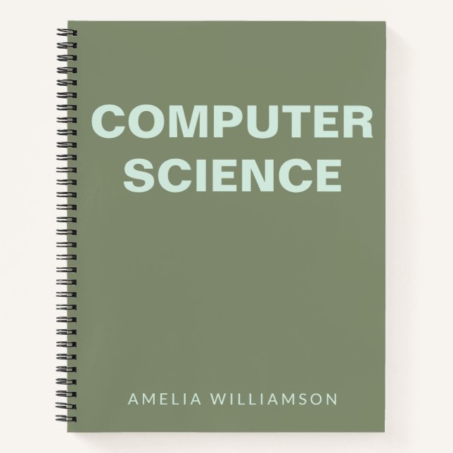 Carnet Informatique Personnalisée École Olive Graphe (Devant)