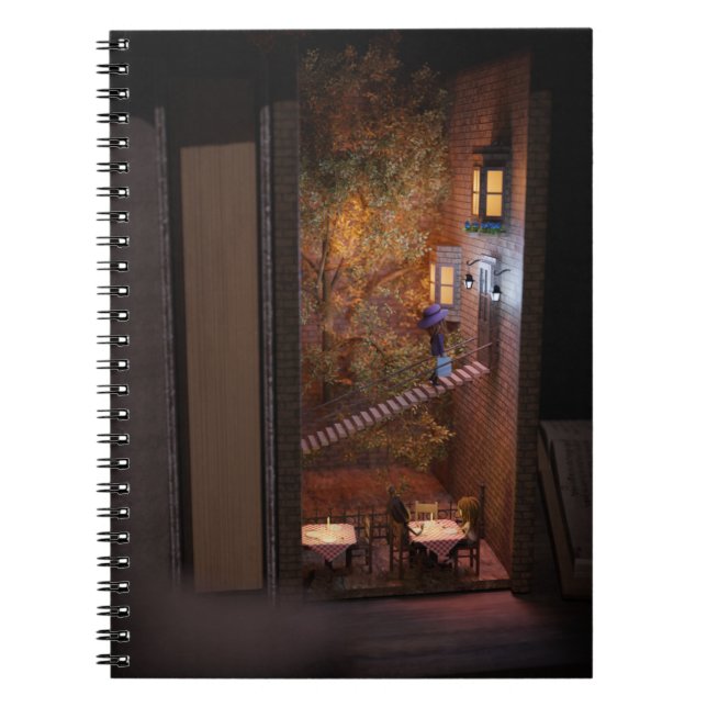 Carnet Infos de la bibliothèque - escaliers à la maison (Devant)