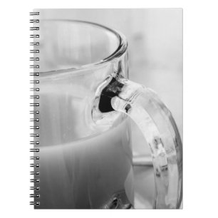 Carnet Infrarouge, Noir et Blanc, tasse, verre, café,