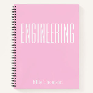 Carnet Ingénierie personnalisée Papier à graphisme simple