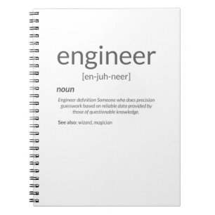 Carnet Ingénieur-cadeau Collège Ingénieur majeur Défi