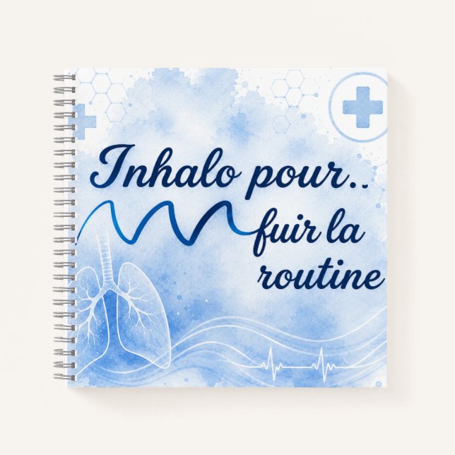 Carnet Inhalo pour fuir la routine (Devant)