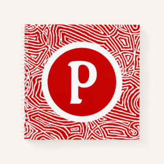 Carnet Initiale rouge