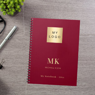 Carnet initiales de monogramme en or de Bourgogne pour le