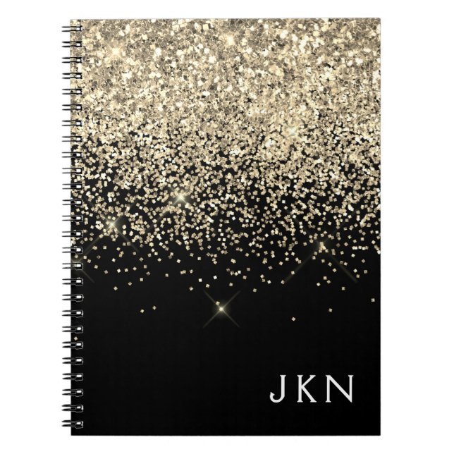 Carnet Initiales Monogrammes pour filles Parties scintill (Devant)