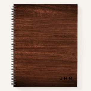 Carnet Initiales pour monogrammes à grains de bois profe
