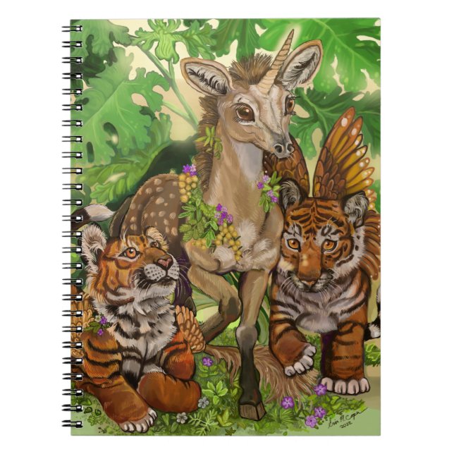 Carnet 'Innocence de la nouvelle' licorne (Devant)