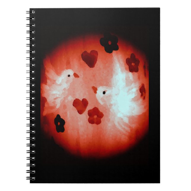 Carnet Inséparables de colombes (Devant)