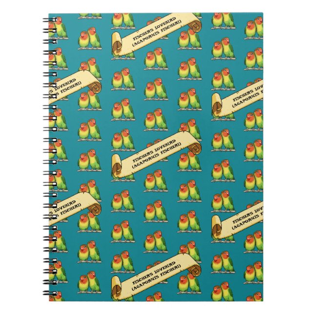 Carnet Inséparables mignons Art rétro latin de l'Insépara (Devant)