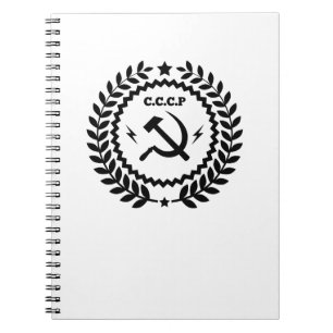 Carnet Insigne communiste de faucille de marteau de CCCP