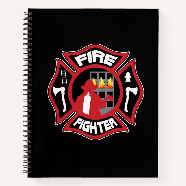 Carnet Insigne de pompier moderne (Devant)