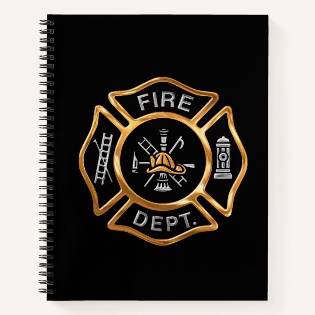 Carnet Insigne d'or du pompier (Devant)