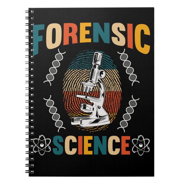 Carnet Inspecteur Vintage Forensic Science (Devant)