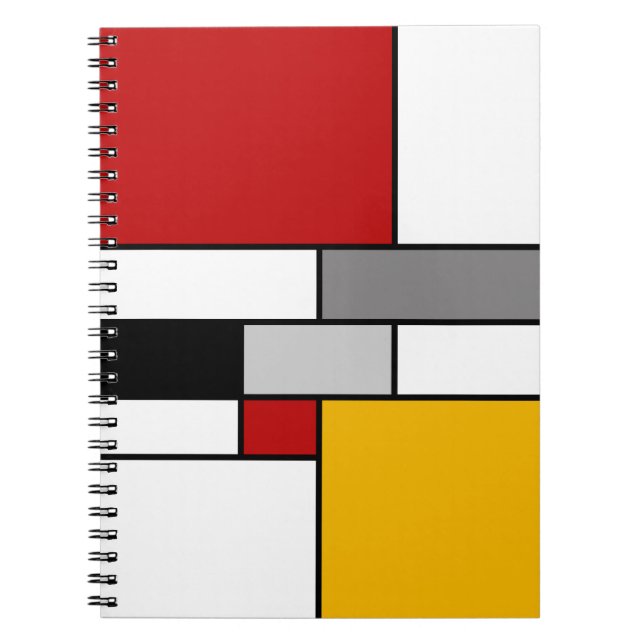 Carnet Inspiration mondrienne colorée (Devant)