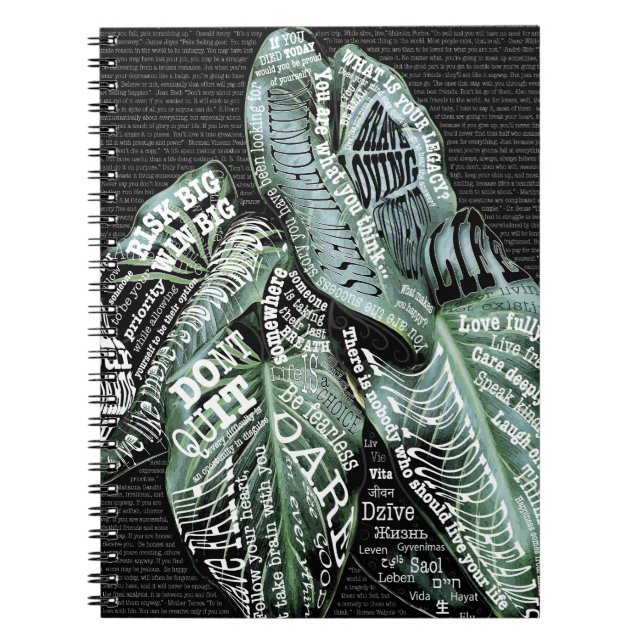 Carnet Inspiration Motivationnelle bilingue Citations LIF (Devant)